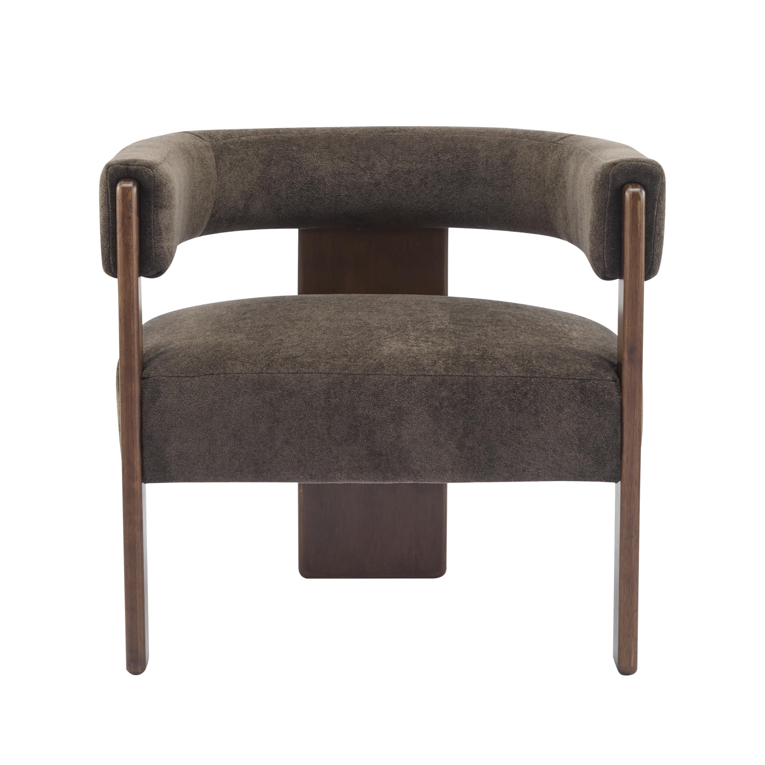 Velvet Barrel Accent Chair