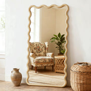 Wavy Wood Full Length Mirror