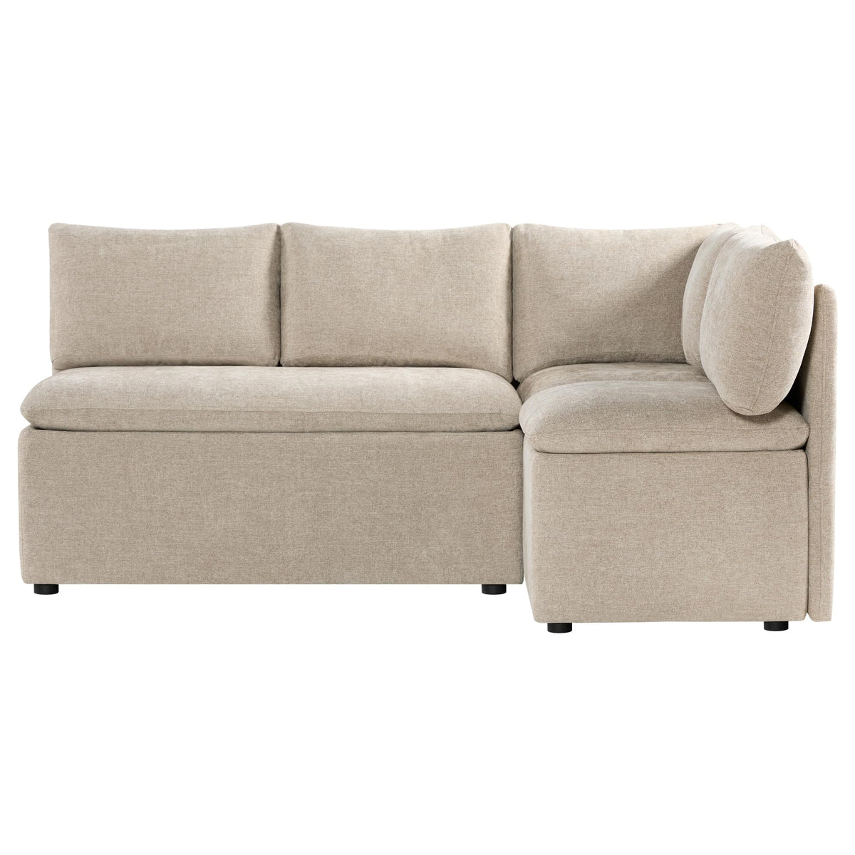 CHITA Breakfast Nook Bench with Storage, Banquette Seating, 4 Seats, Khaki