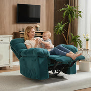 Manual Recliner Chair, Fabric Lounge Chair for Living Room and Bedroom