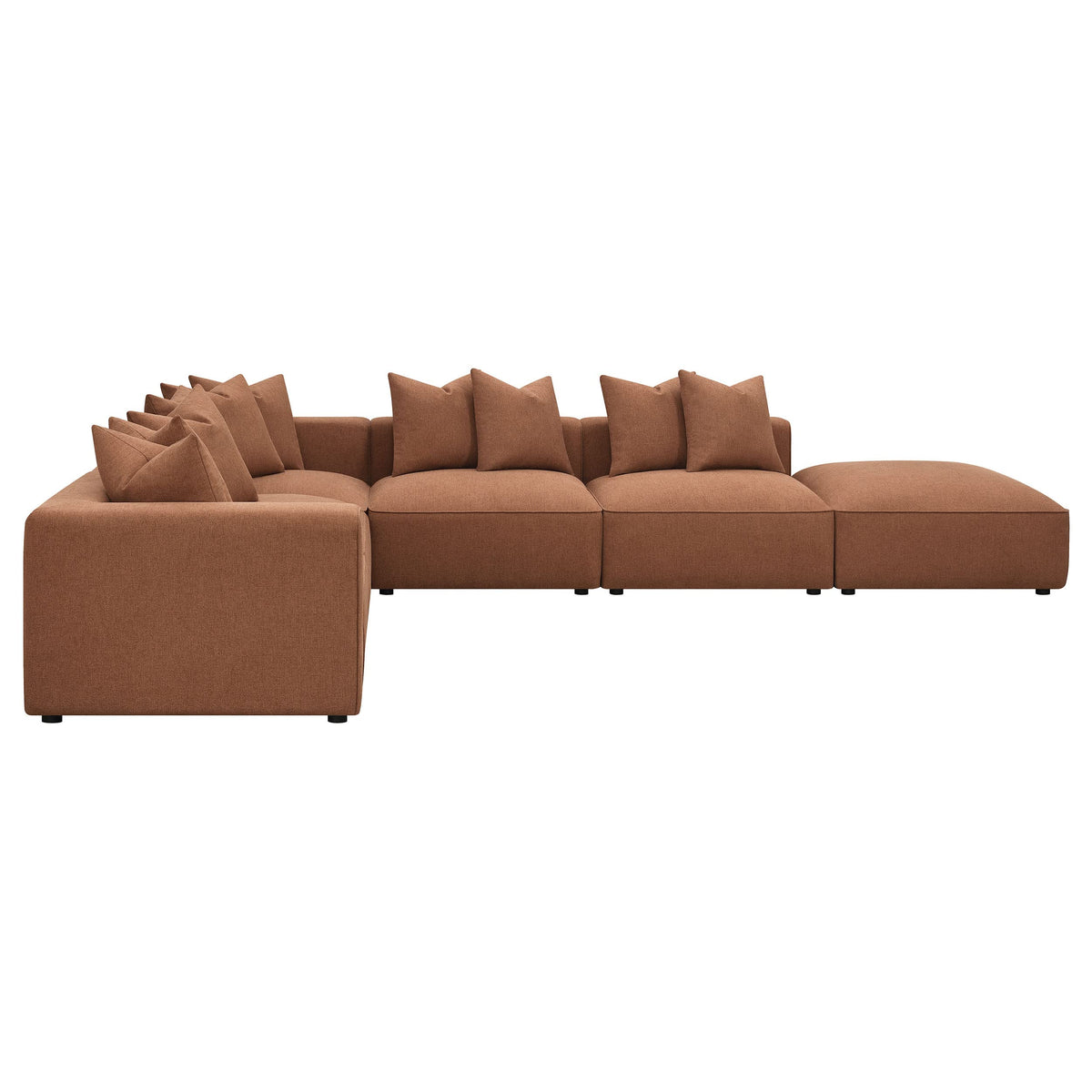 Coaster Jennifer 6-Piece Modular Sectional Sofa Terracotta 551591-SET