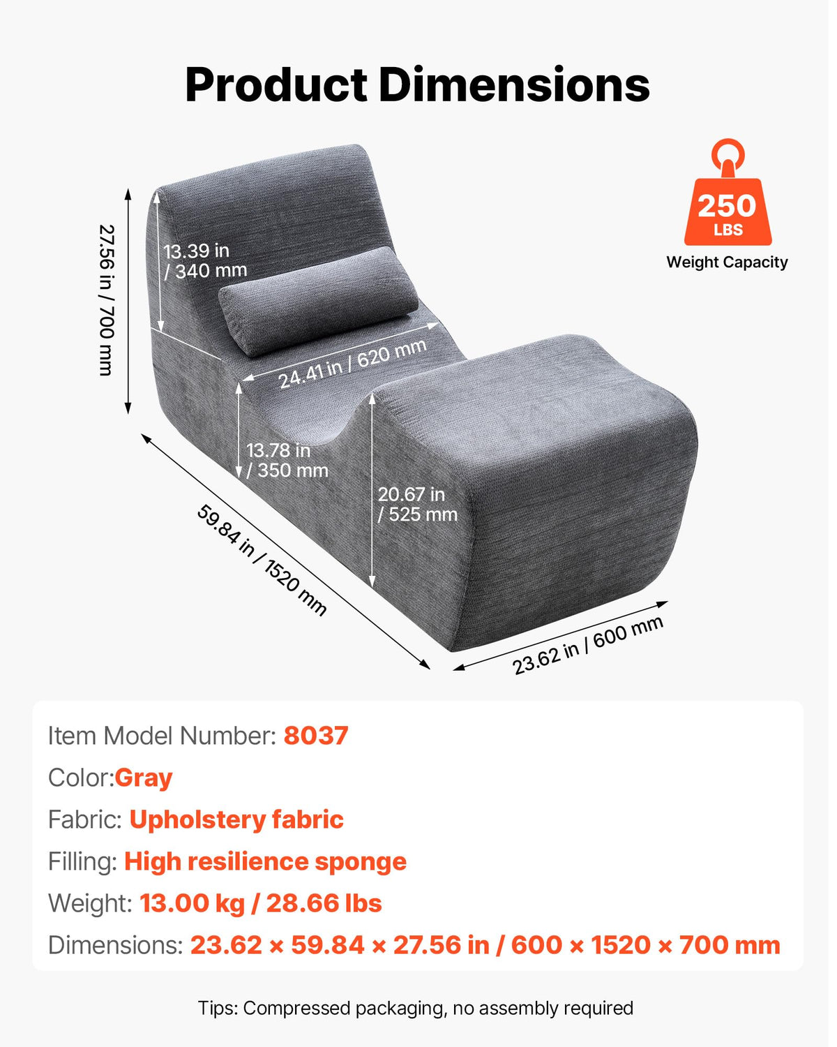 Ergonomic Yoga Chaise Lounge