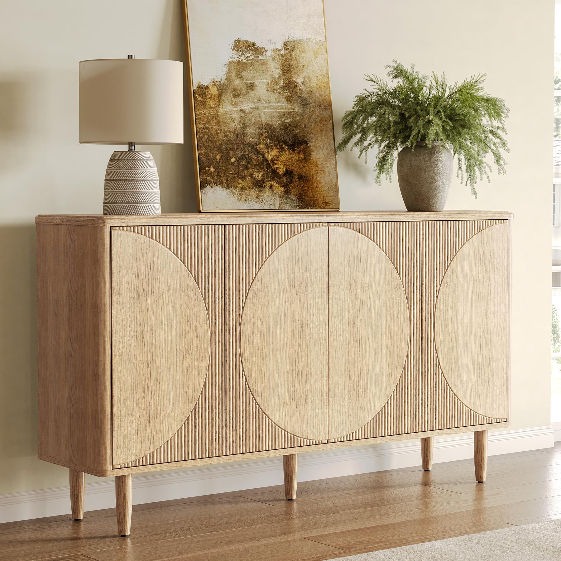 59-Inch Buffet Cabinet Sideboard with Storage