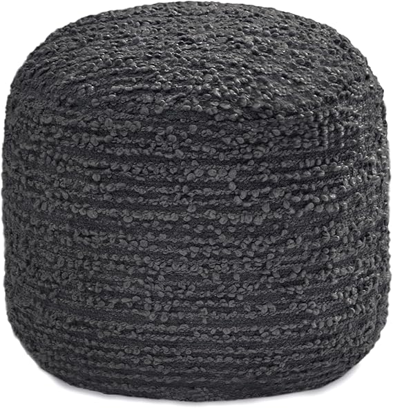 Round Pouf Ottoman Footrest