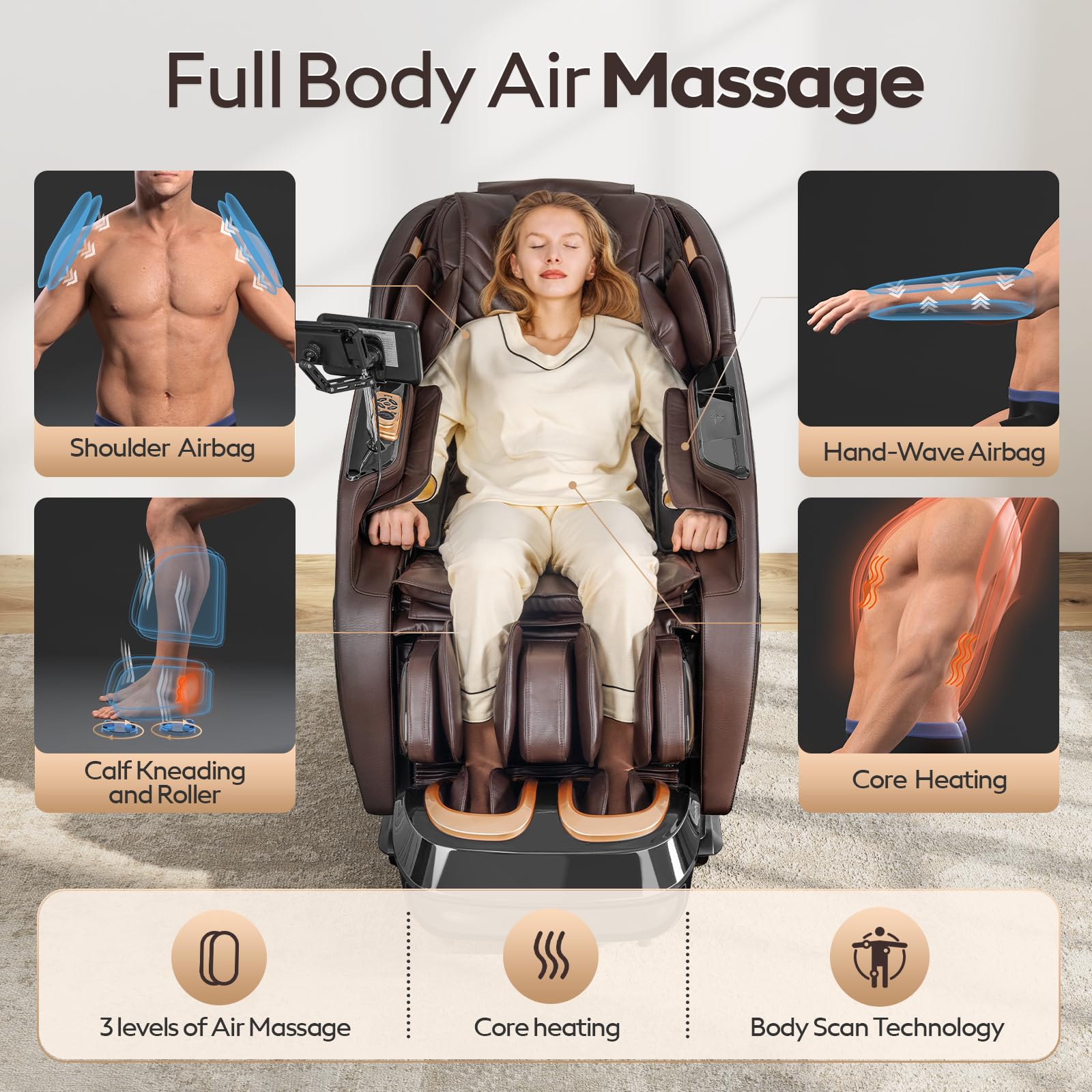 4D Zero Gravity SL-Track Massage Chair