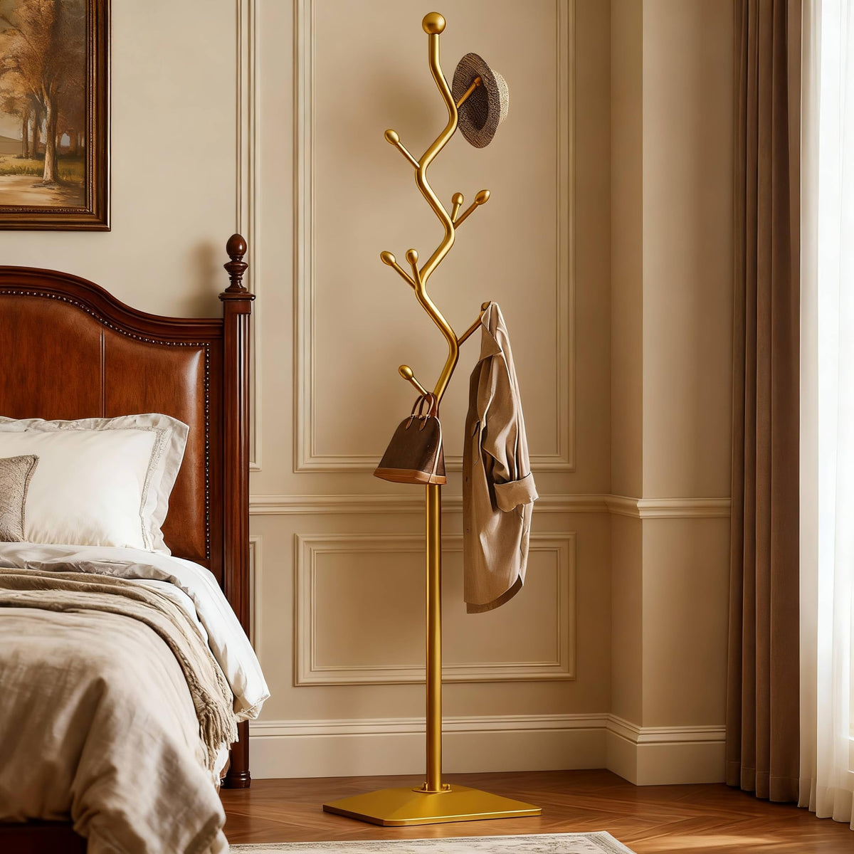 8-Hook Metal Freestanding Coat Rack