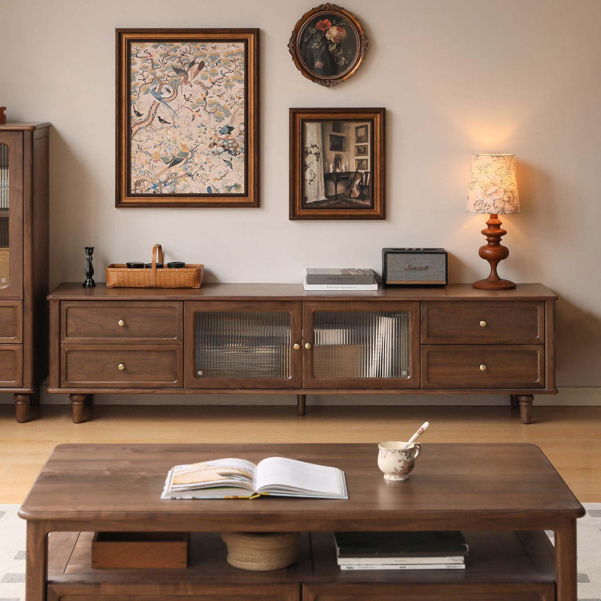 Solid Walnut TV Stand