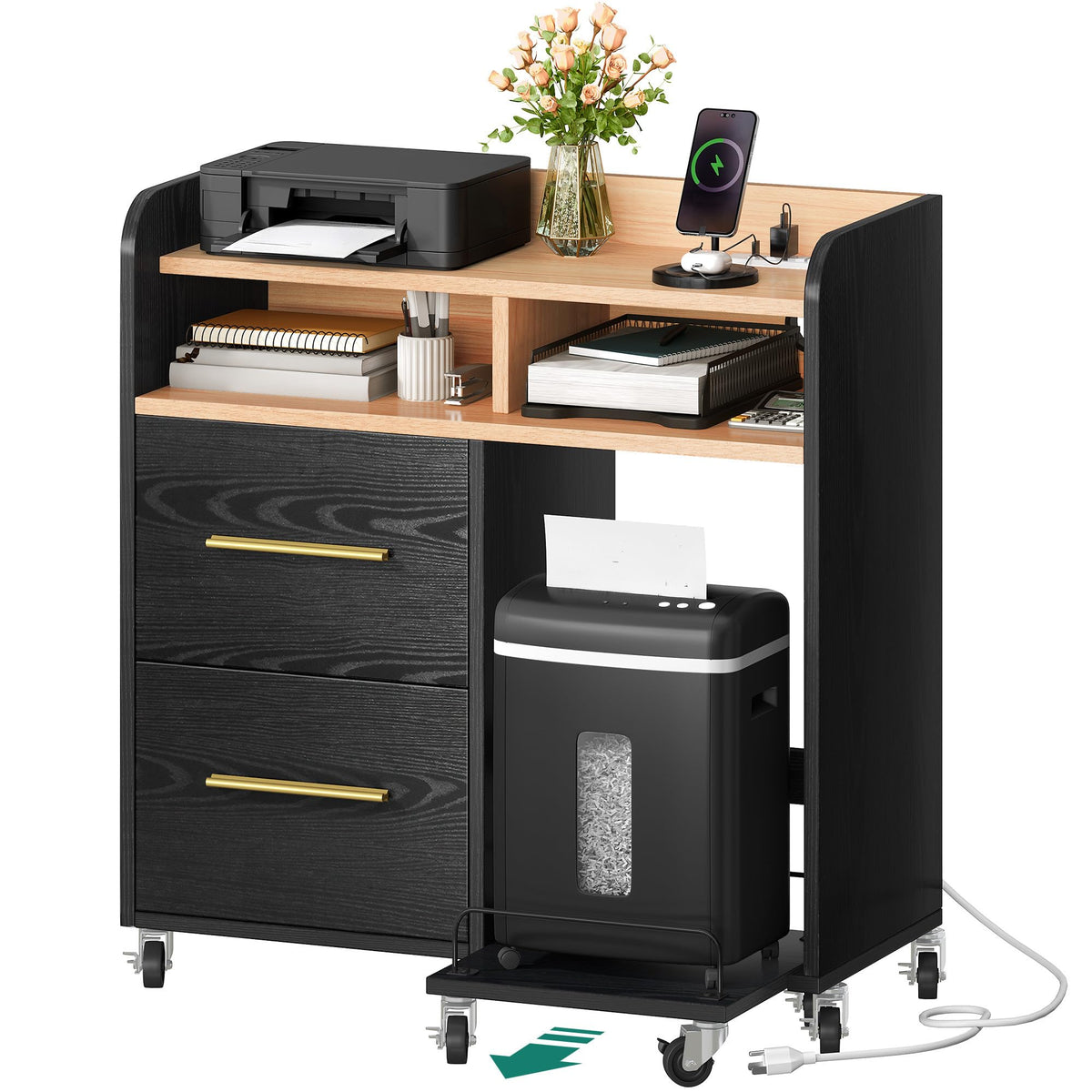 File Cabinet with Charging Station