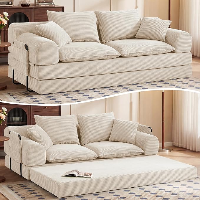 Corduroy Convertible Sofa Bed