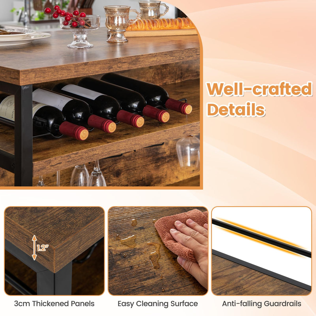Industrial Home Bar Table