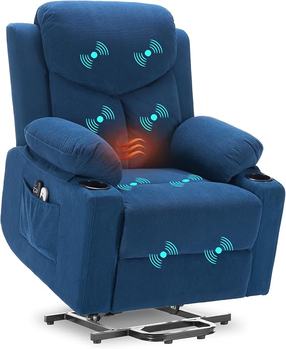 Power Lift Recliner Chair with Massage & Heat