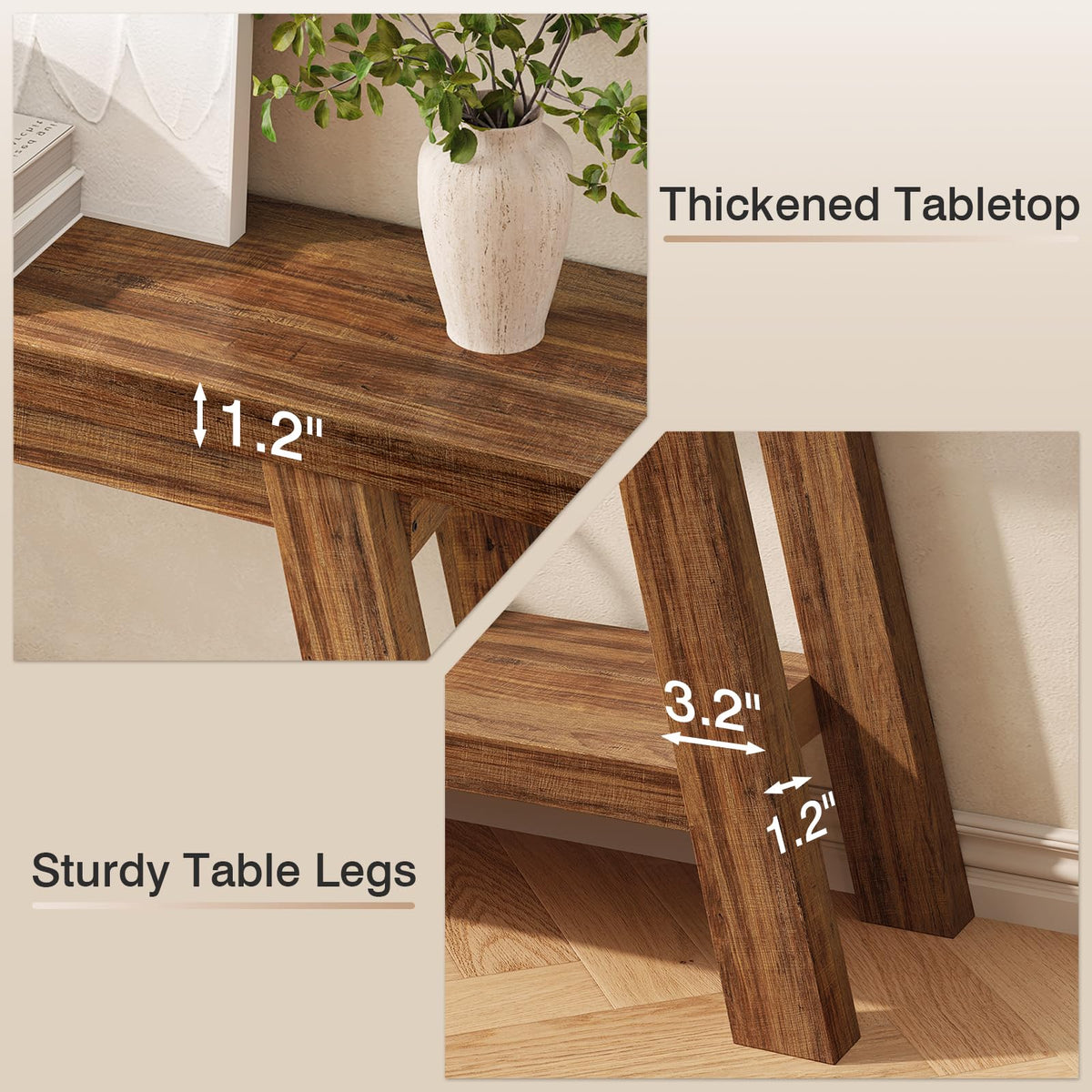 Narrow Console Table with Storage