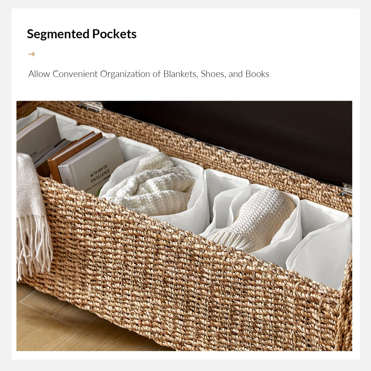 Water Hyacinth Storage Bench