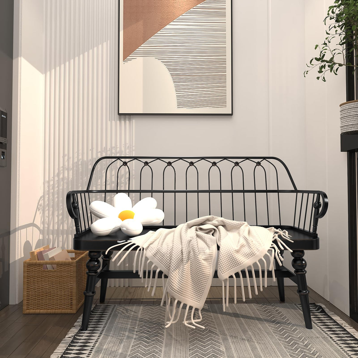 Farmhouse Spindle Back Bench