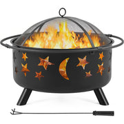 Yaheetech 30in Fire Pits for Outside Wood Burning Outdoor Fireplace