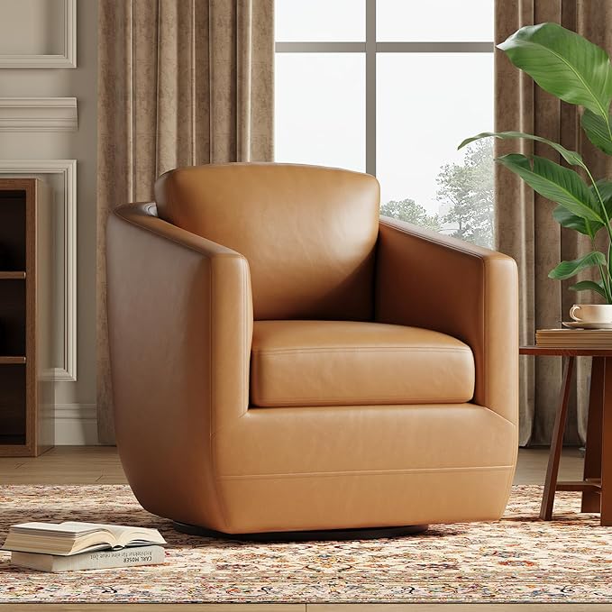 360° Swivel Accent Chair with Pillow