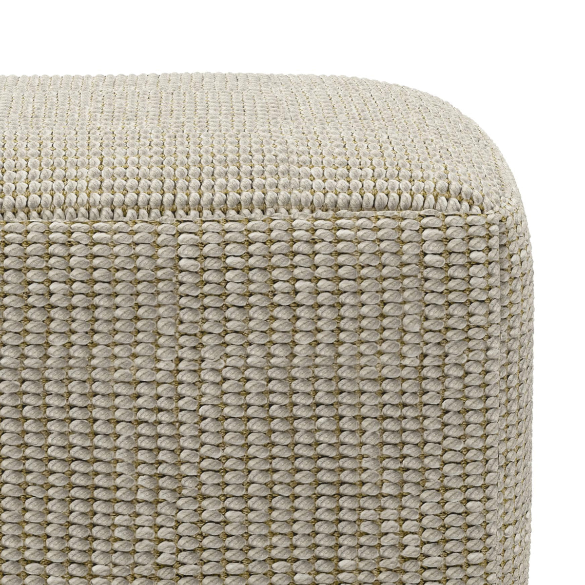 Square Woven Pouf