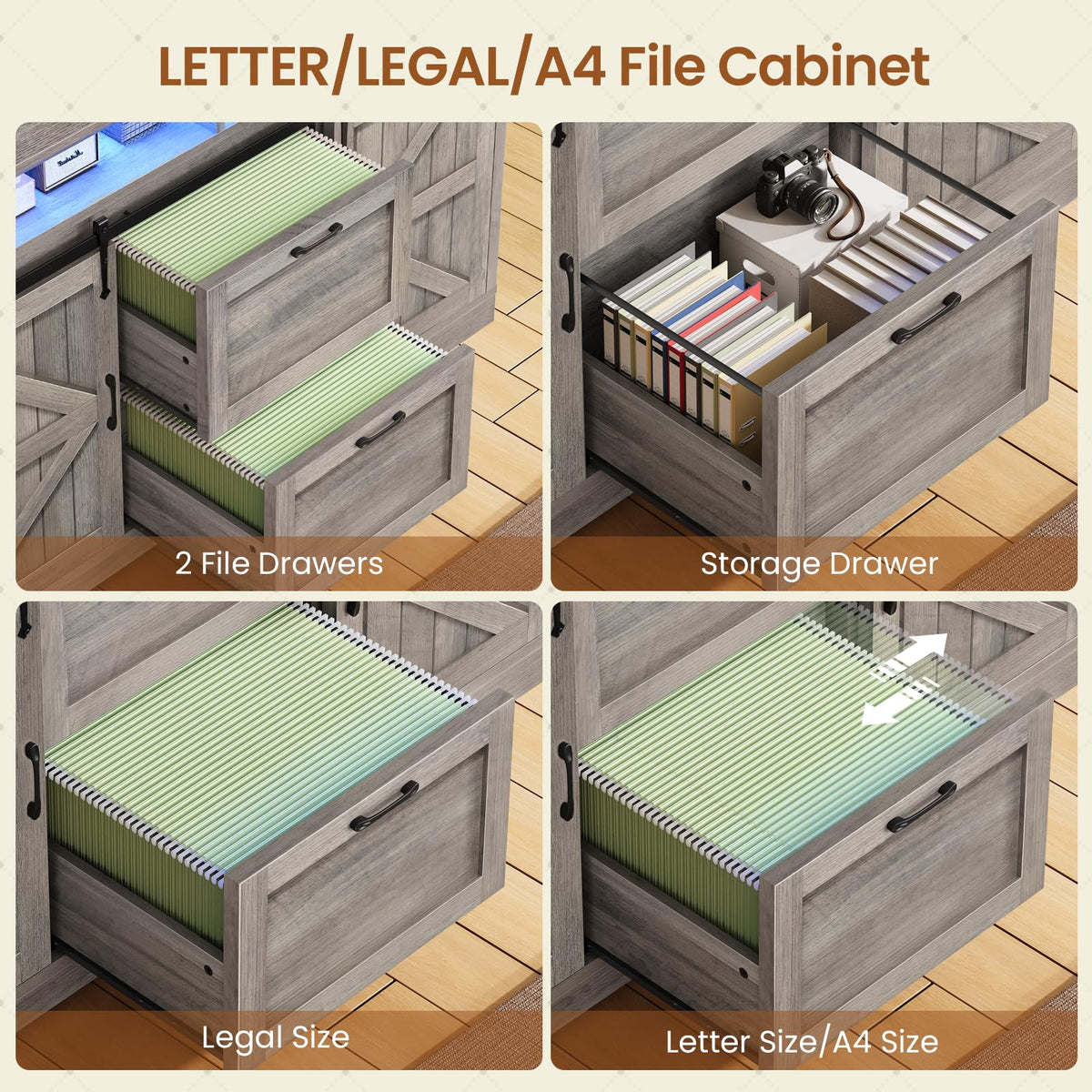 Farmhouse 2-Drawer File Cabinet