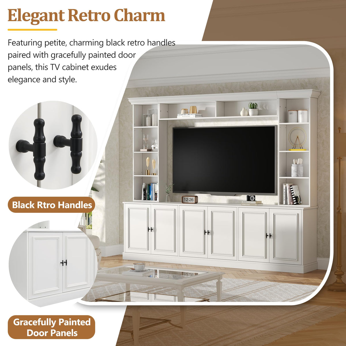 White Farmhouse Entertainment Center