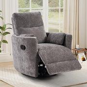 Bonzy Home Swivel Rocker Recliner Chair, Glider Rocker Recliner, Gray