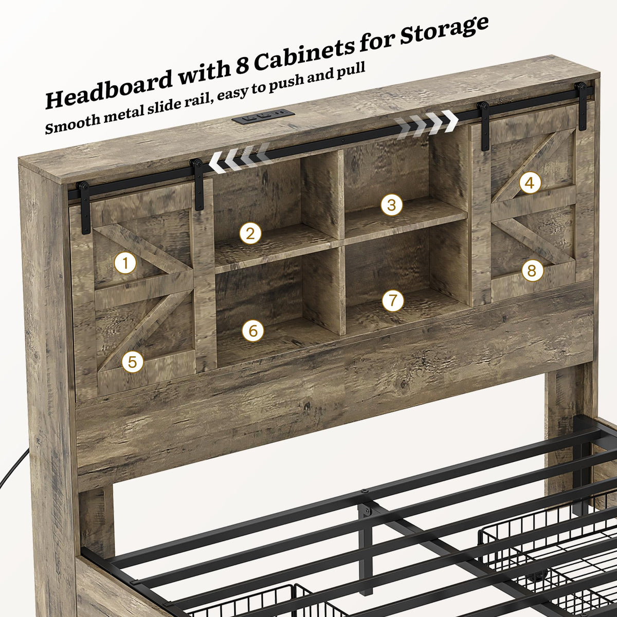 Queen Farmhouse Storage Bed