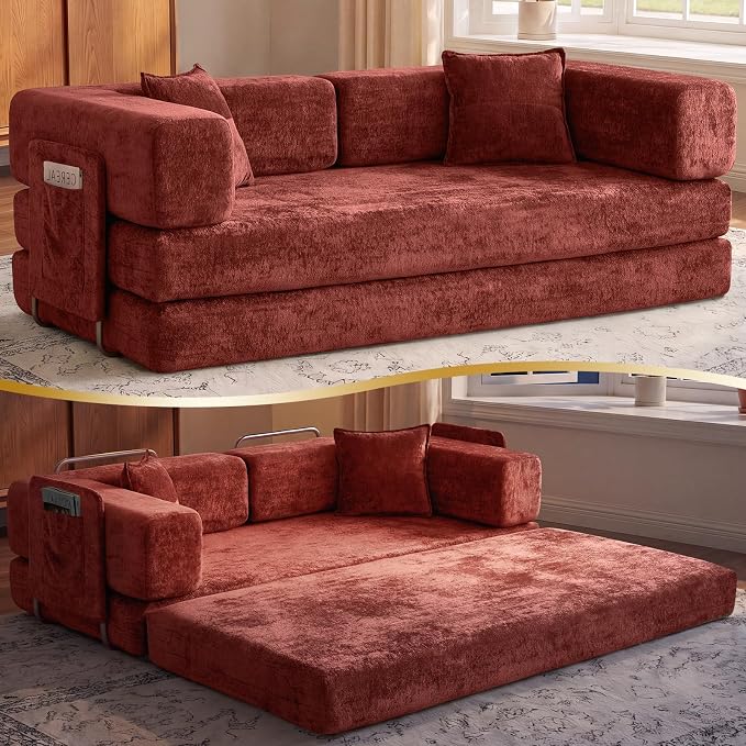 Modular Chenille Sofa Bed