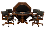 3-in-1 Game & Dining Table Set with Chairs