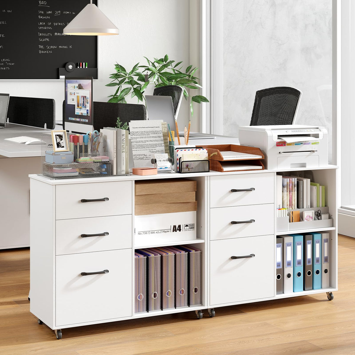 3-Drawer Mobile Filing Cabinet