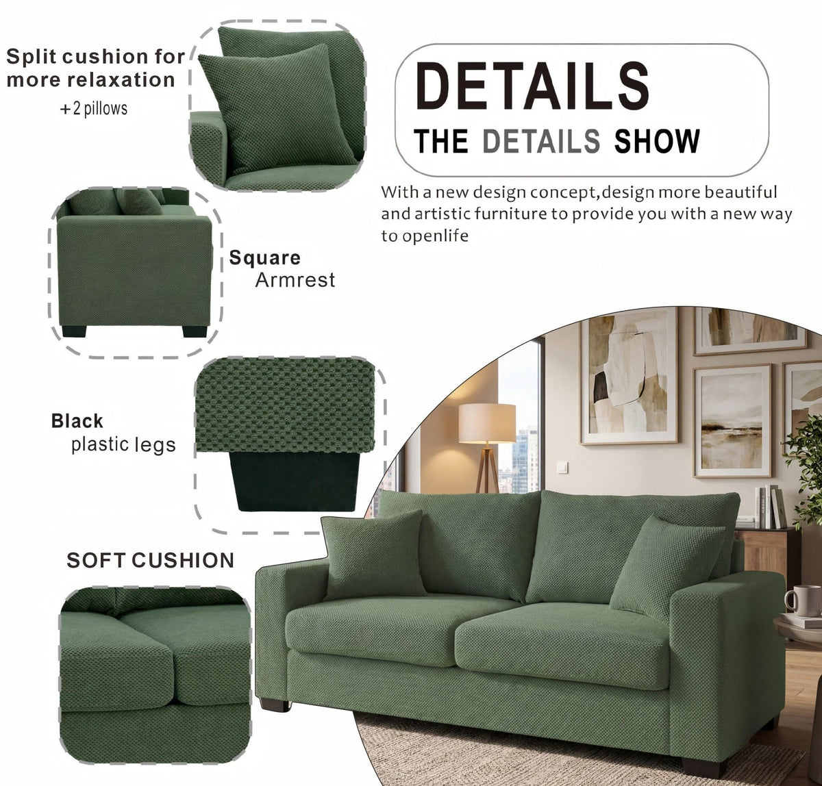 Mid-Century Modern Loveseat