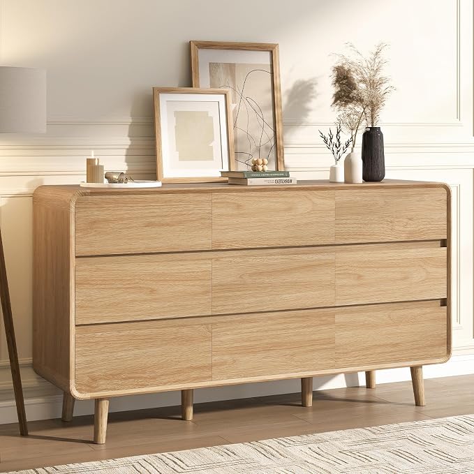 Walnut 5-Drawer Dresser