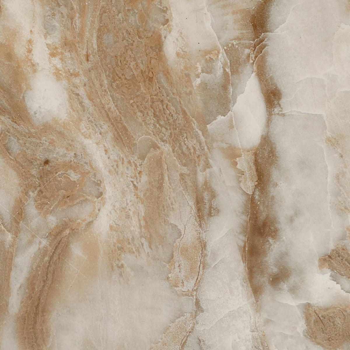 Triangular Marble-Look Coffee Table