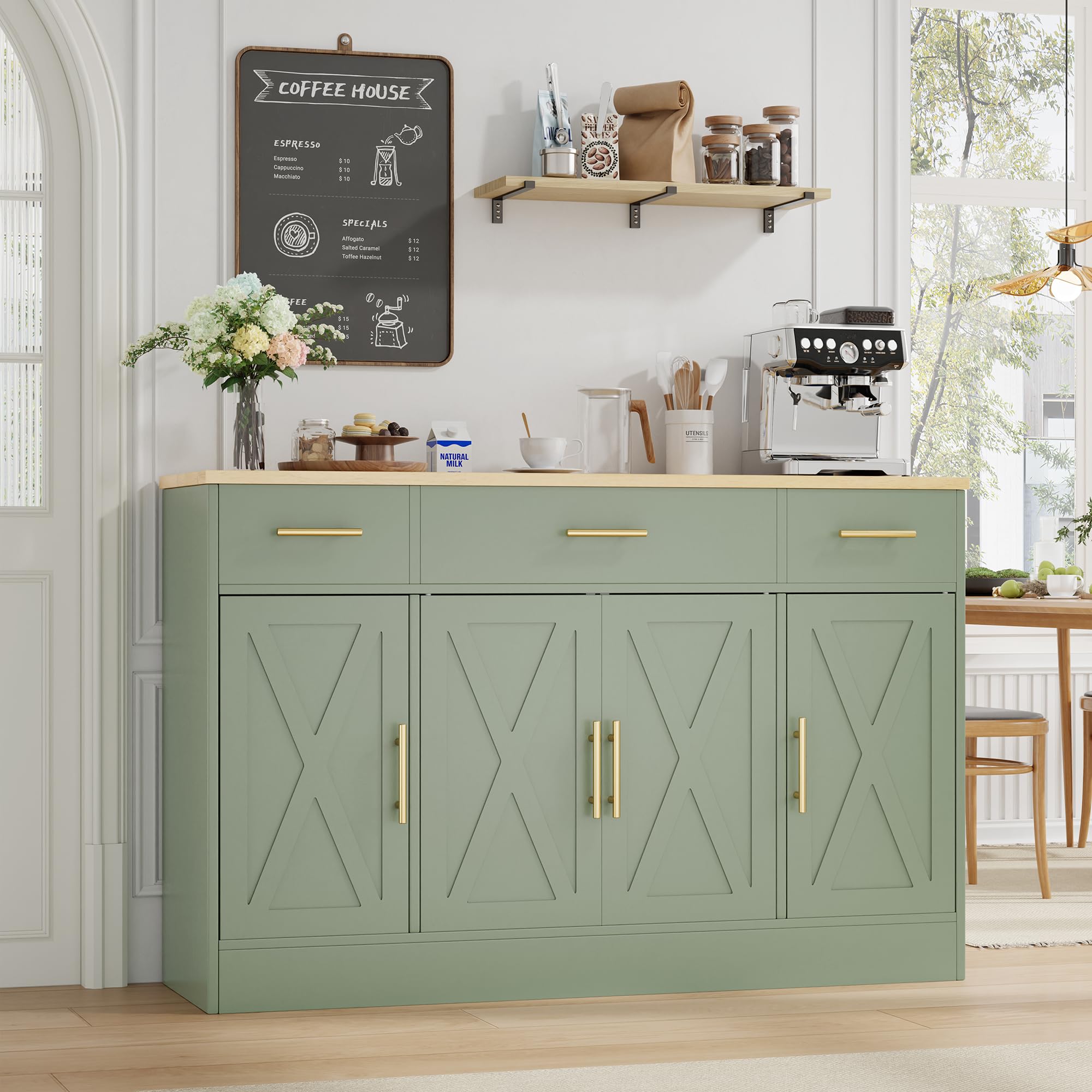 Farmhouse Buffet Cabinet with Storage