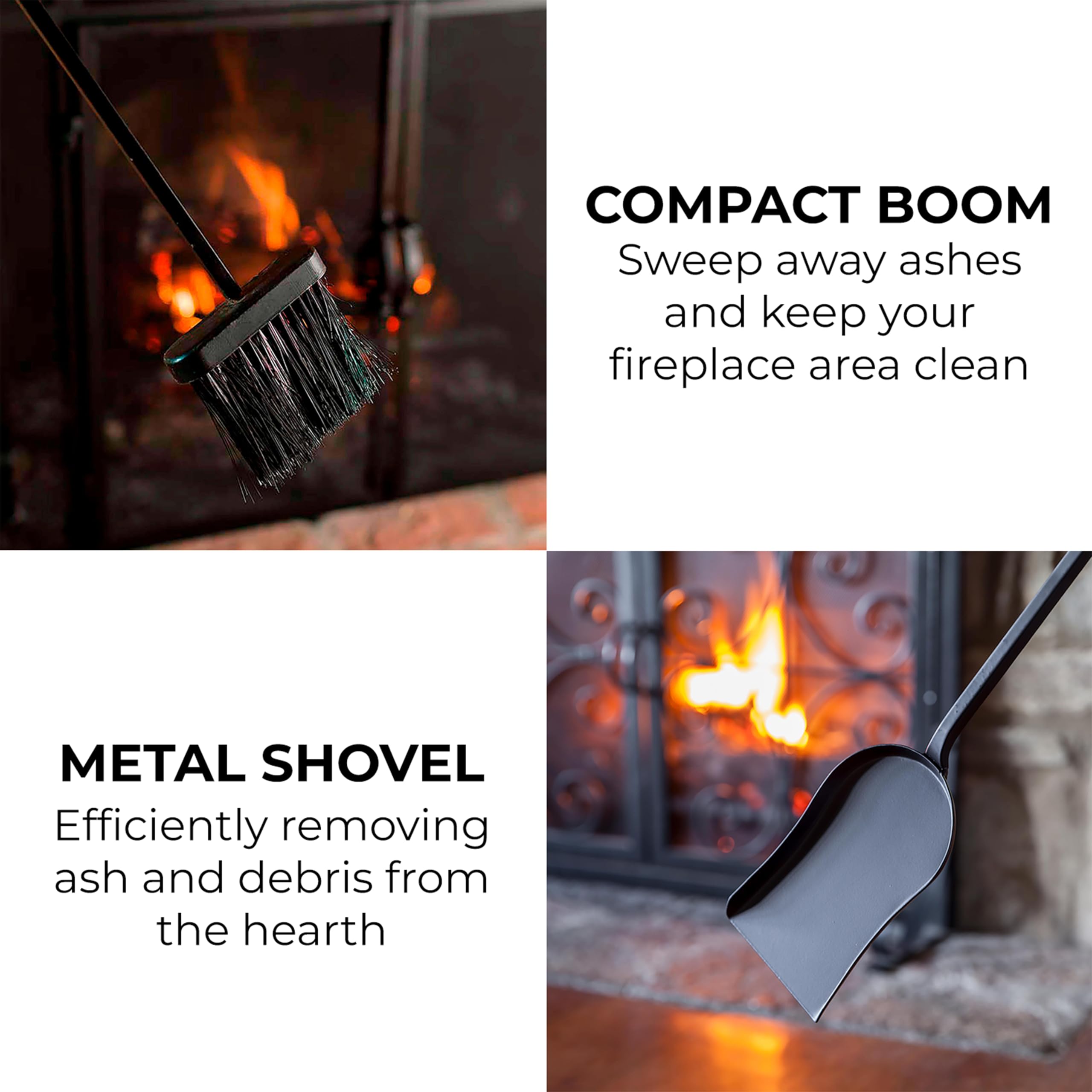 5-Piece Compact Fireplace Tool Set