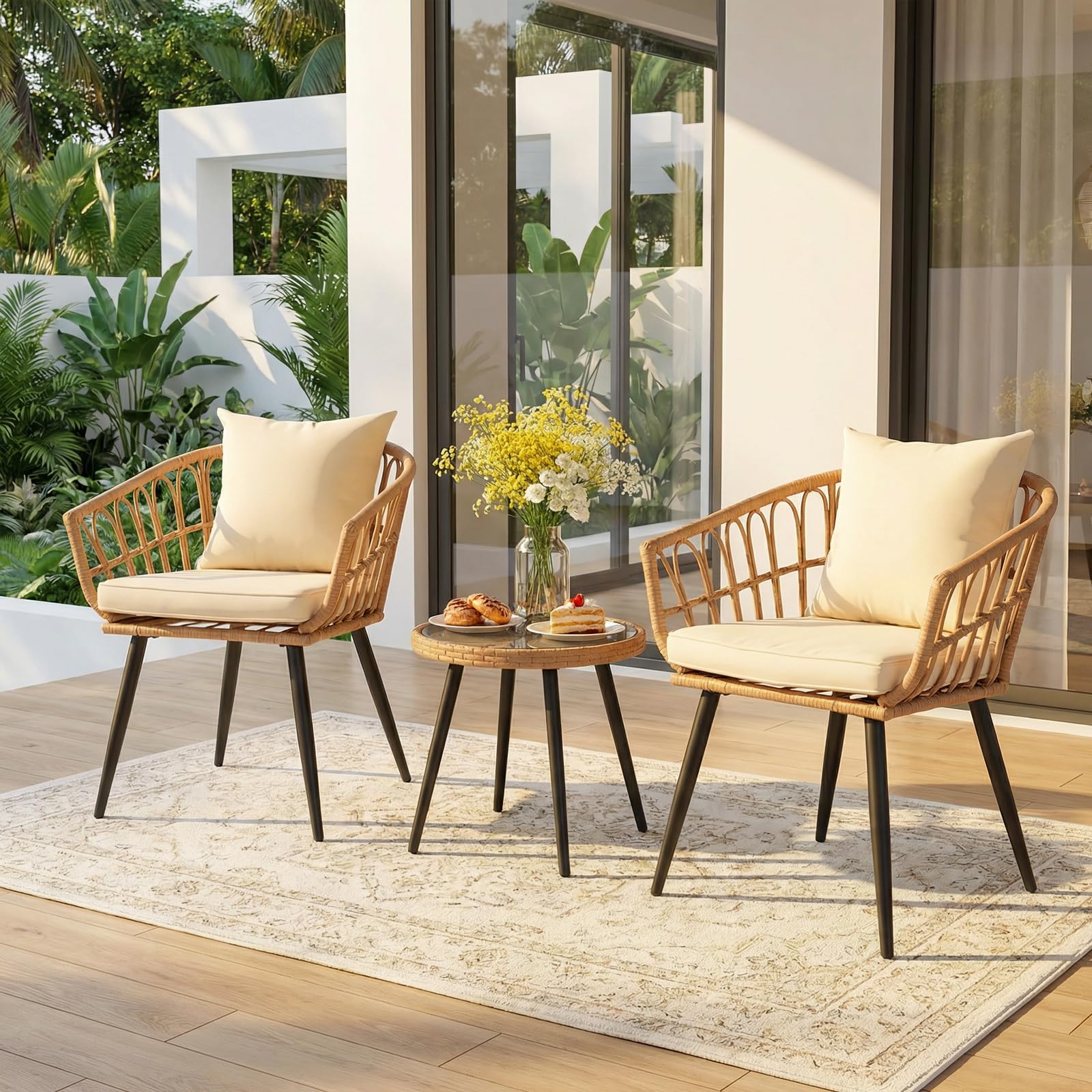 3-Piece Outdoor Bistro Dining Set