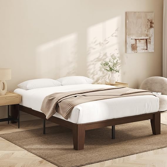 Queen Wood Platform Bed Frame