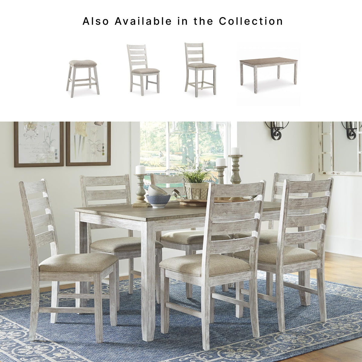 7-Piece Farmhouse Dining Set