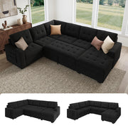 U-Shaped Sectional Sleeper Sofa