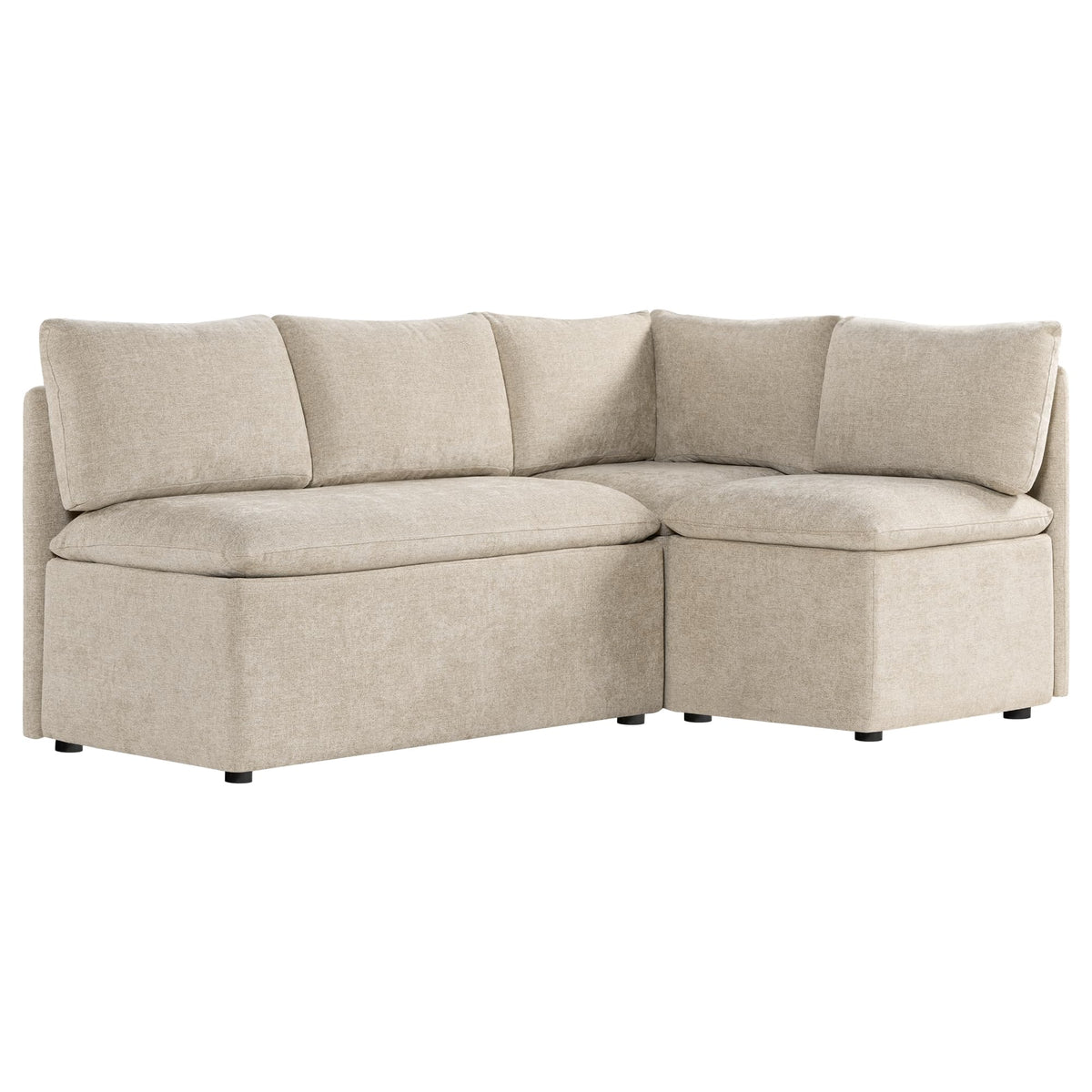 CHITA Breakfast Nook Bench with Storage, Banquette Seating, 4 Seats, Khaki
