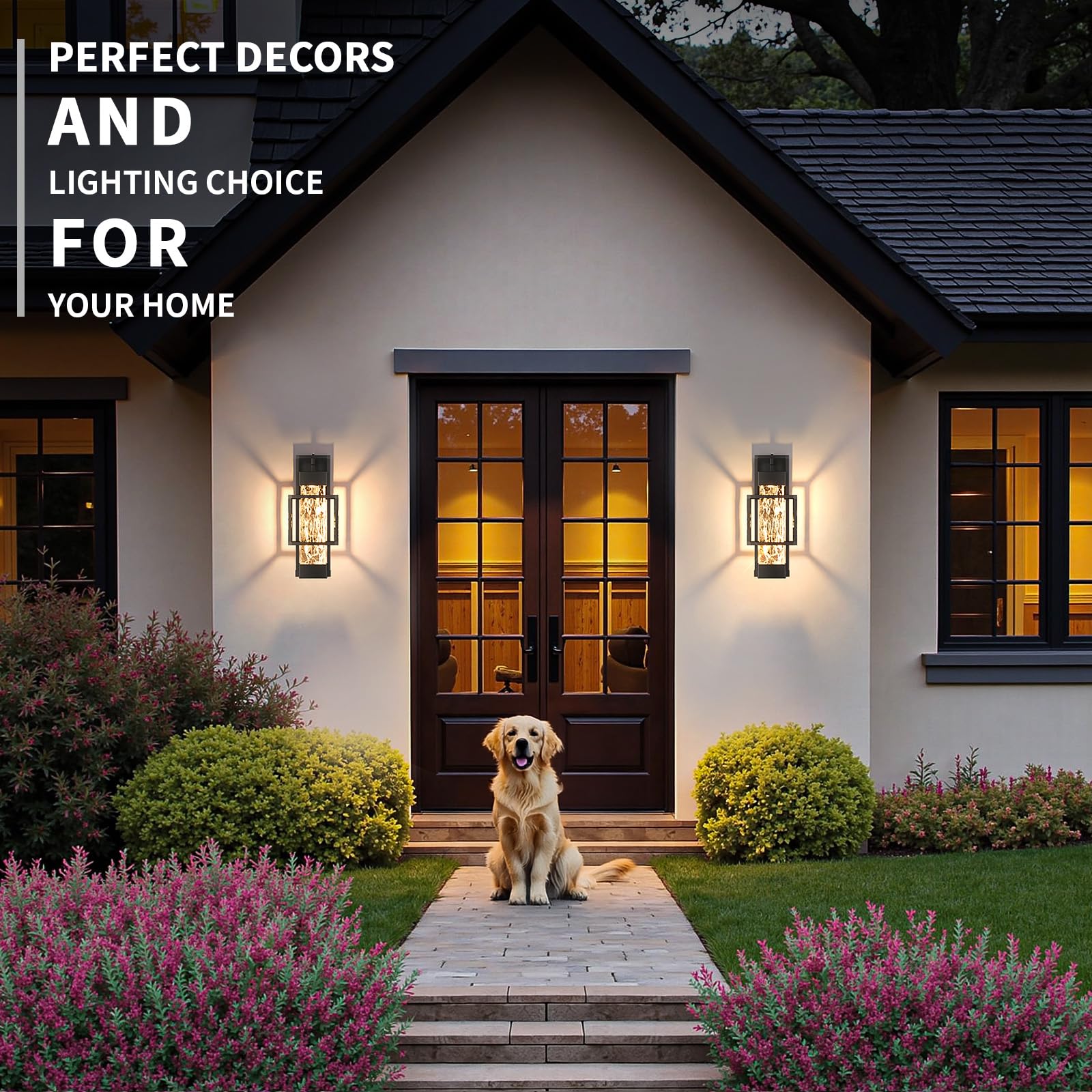 Dusk to Dawn Outdoor Wall Light Fixtures – 2 Pack