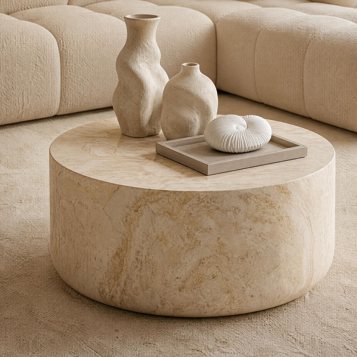 HNY 31.5" Round Magnesia Coffee Table