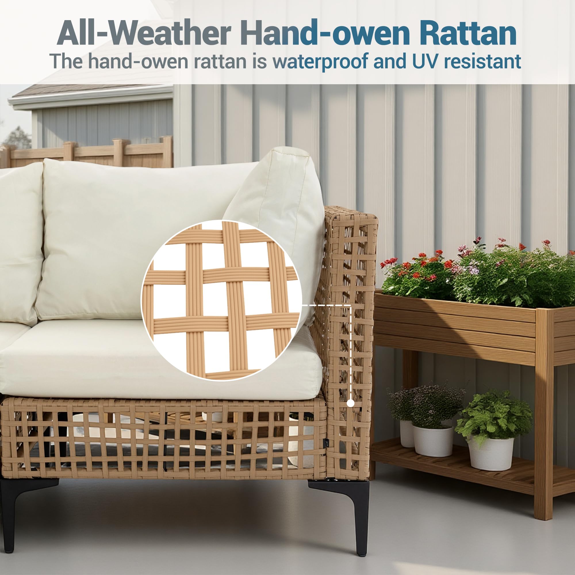 7-Piece Outdoor Sectional Sofa Set