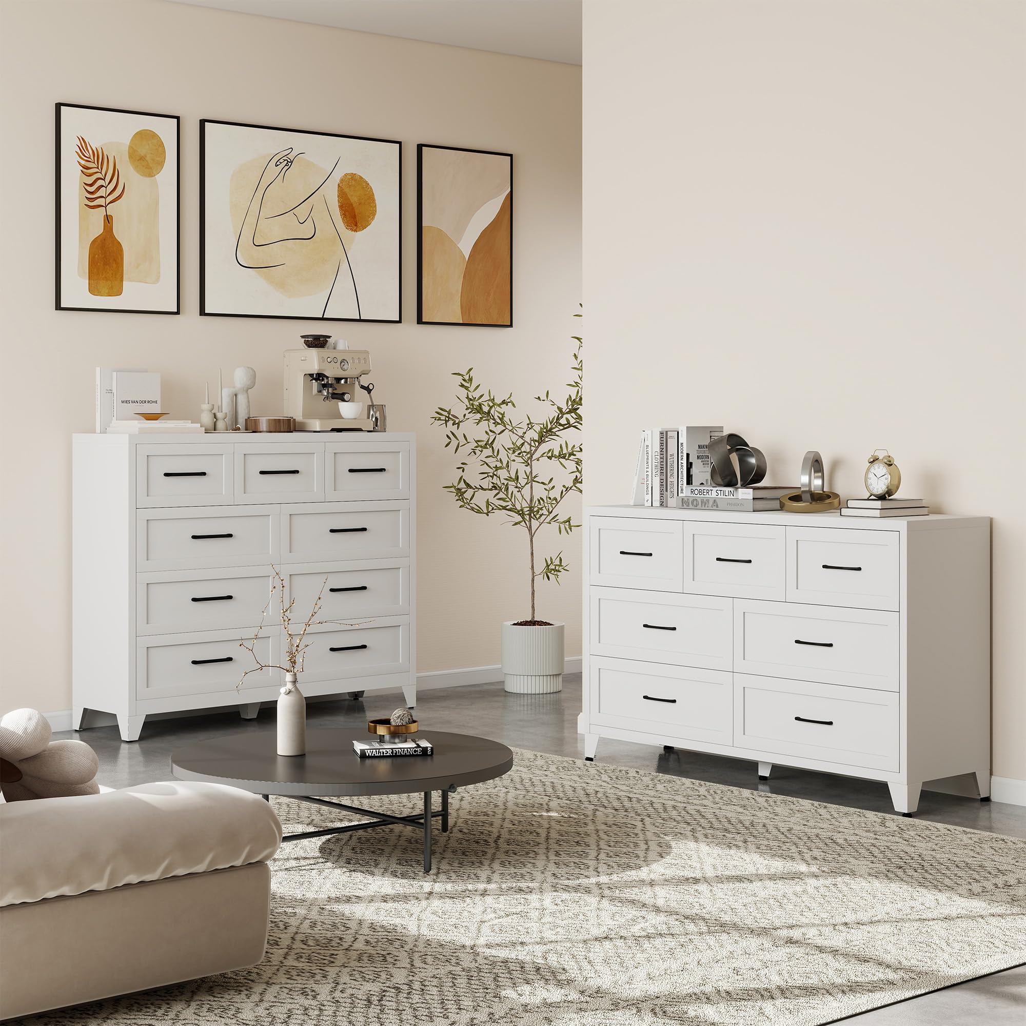 Steel Dresser with Drawers