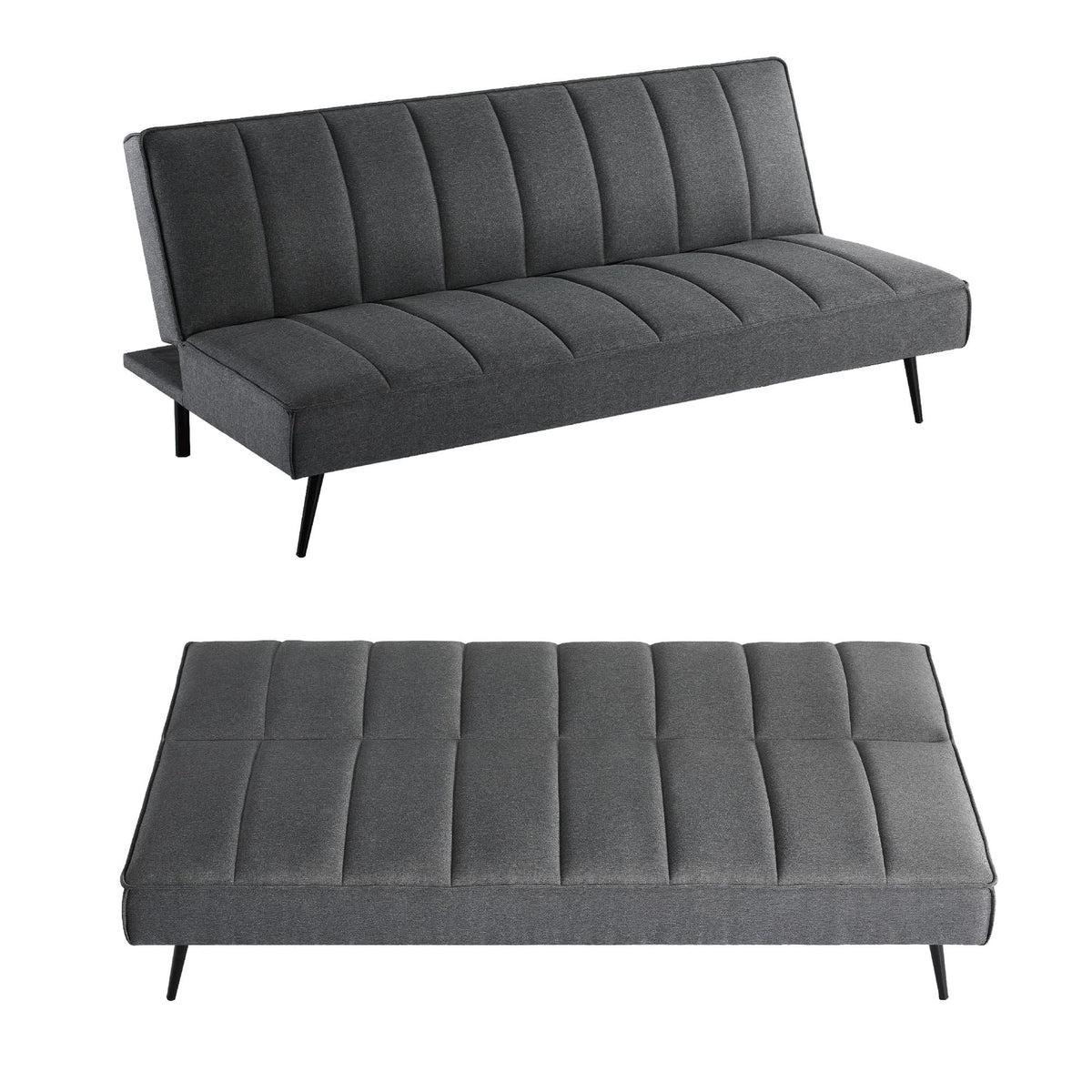 Zinus Quinn Sleeper Sofa, Convertible Sofa, Futon Sofa Bed, 2 in 1 Folding Sofa Bed for Apartments, Guest Rooms, and Compact Spaces