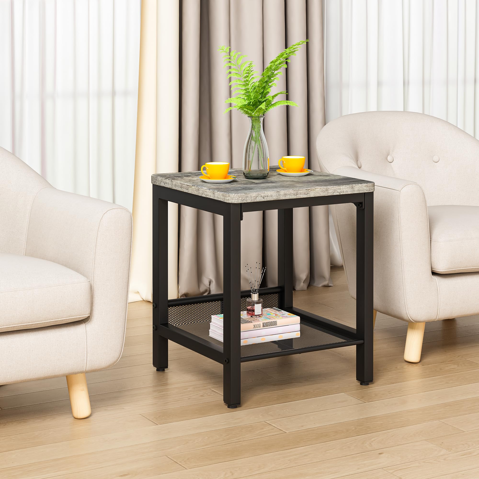 3-Piece Coffee Table Set with Metal Frame