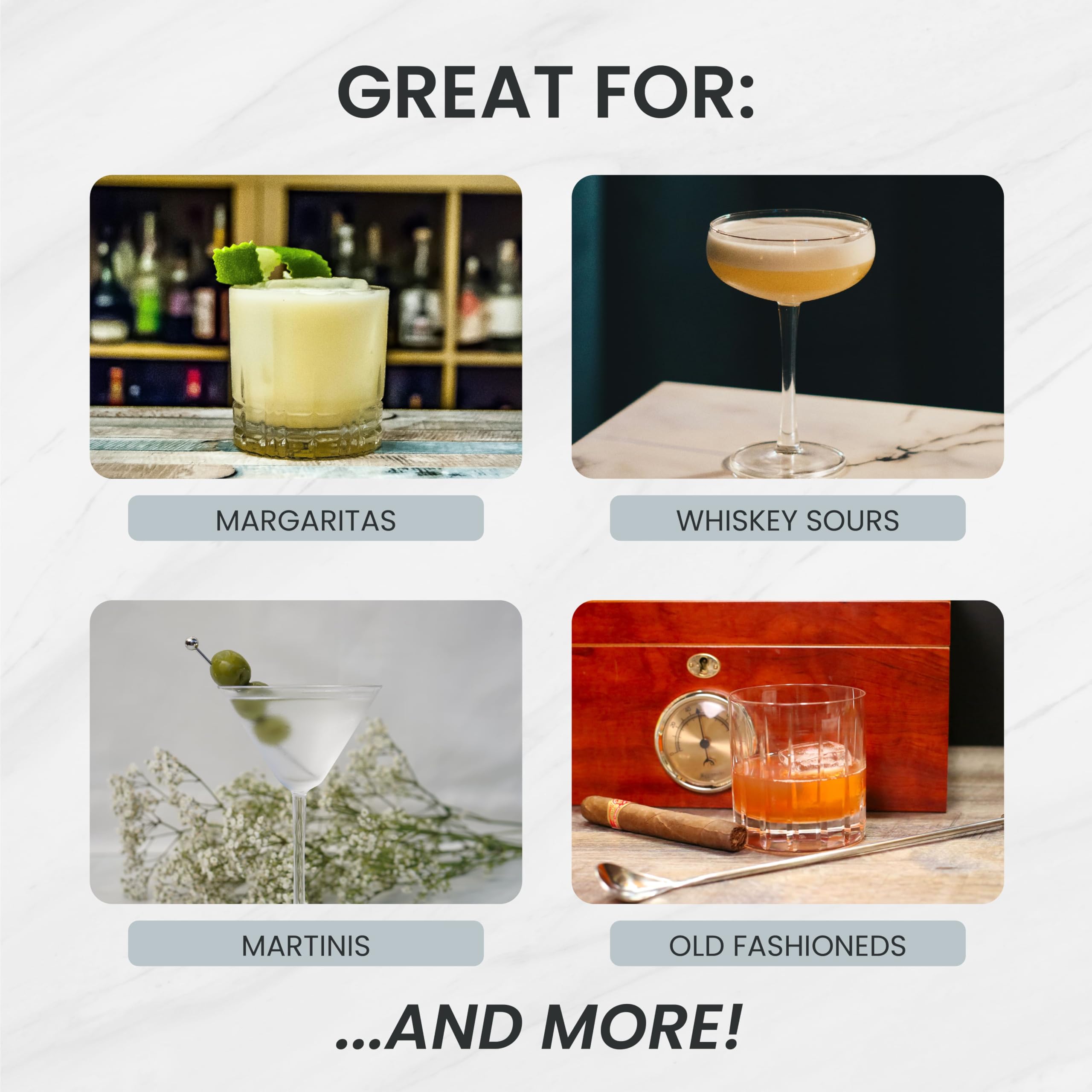 A Bar Above 14-Piece Stainless Steel Bartender Kit, Premium Professional Barware Set for Home Bars and Mixologists, Includes Cocktail Shaker, Jigger, Spoon, Strainers, Muddler, Picks, and More