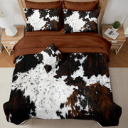 King Cow Print Comforter Set, 8 Pieces