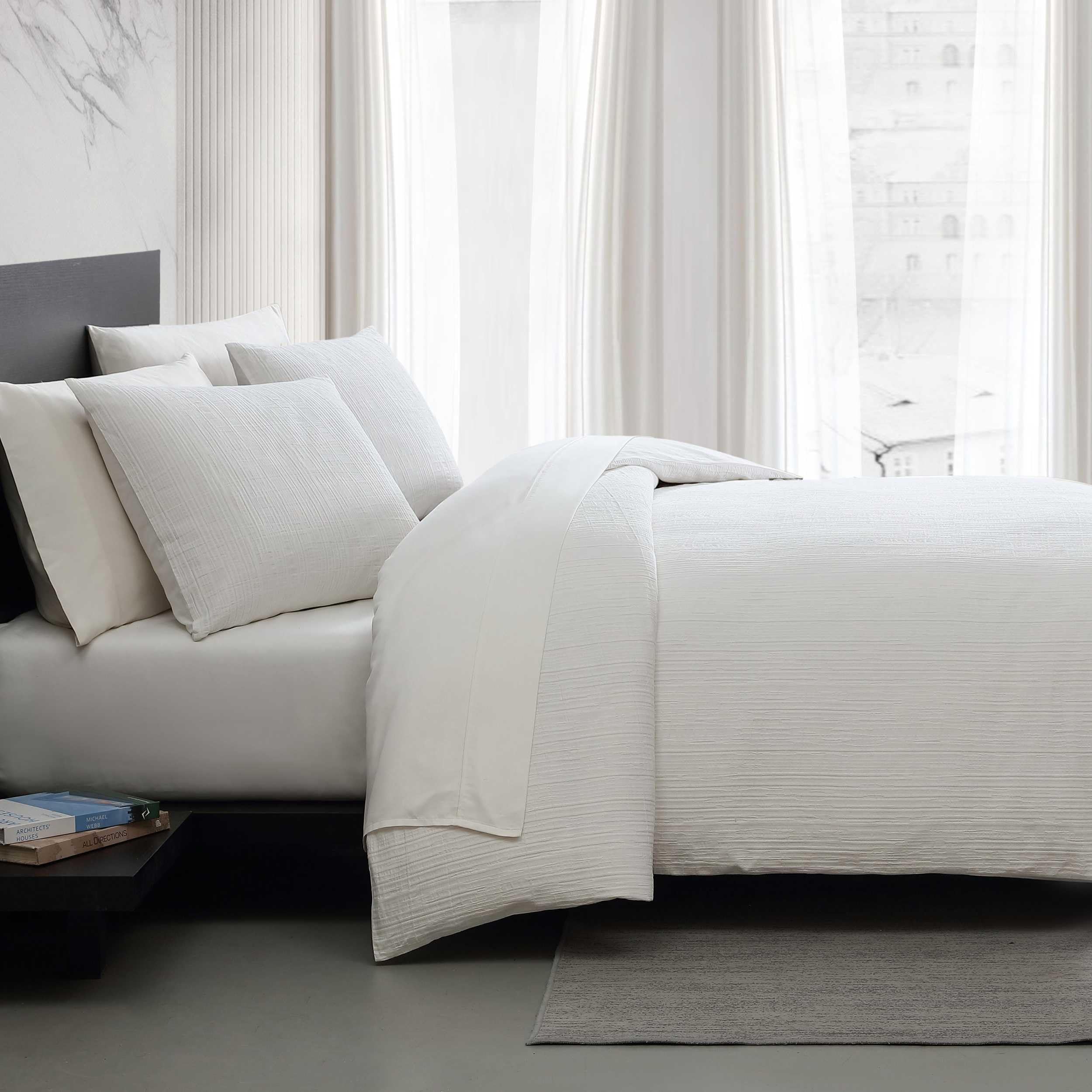 Bark Texture Comforter Set with Shams