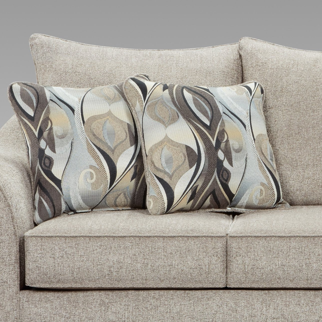 Roundhill Furniture Pillowback Loveseat