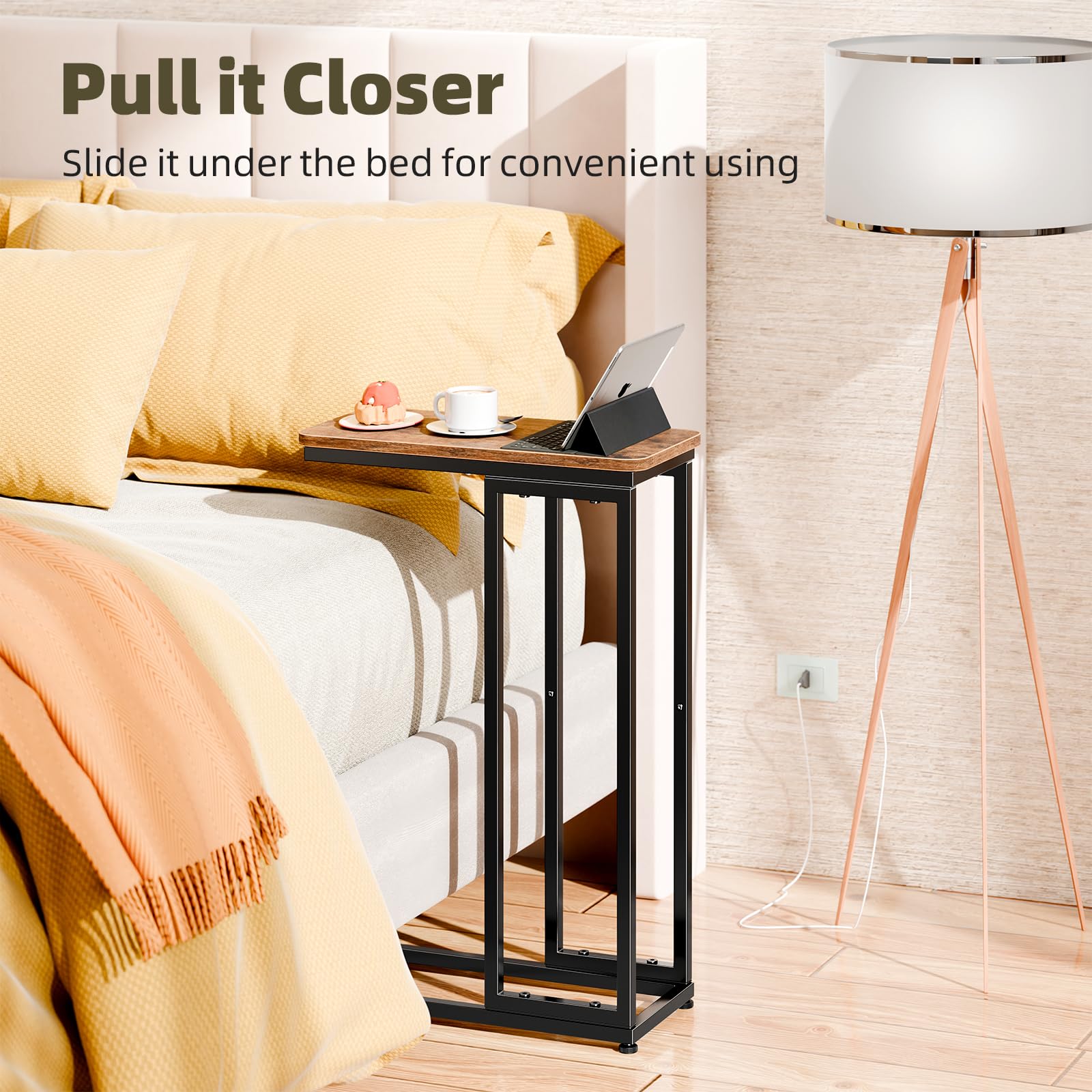C-Shaped Side Table Set of 2