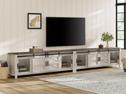Farmhouse TV Stand for 100" TV – Set of 2